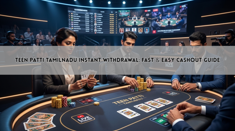 Teen Patti Tamilnadu Instant Withdrawal: Fast & Easy Cashout Guide